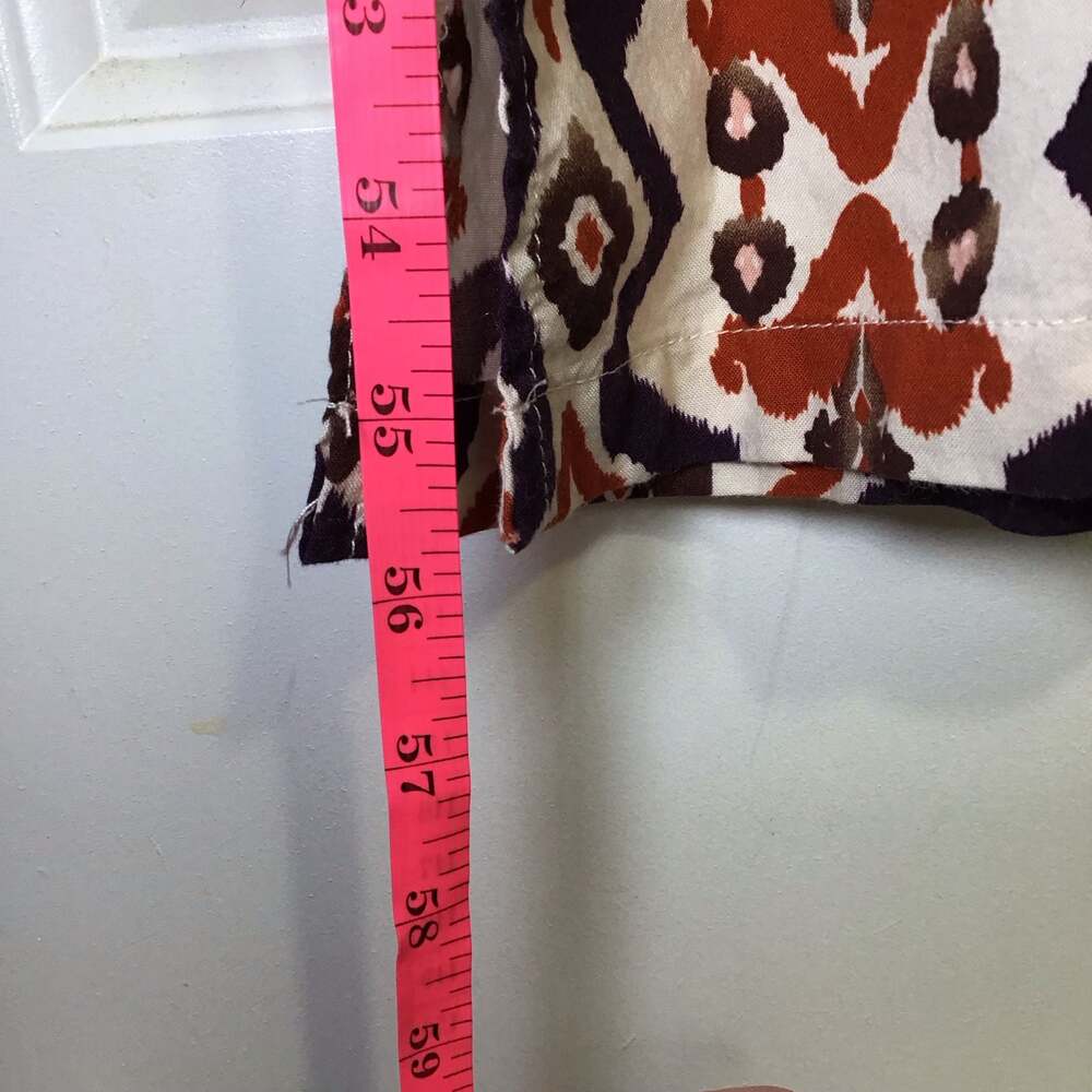 Geometric Print Square-Neck Wide Leg Sleeveless Jumpsuit with Pockets XL - Picture 9 of 10